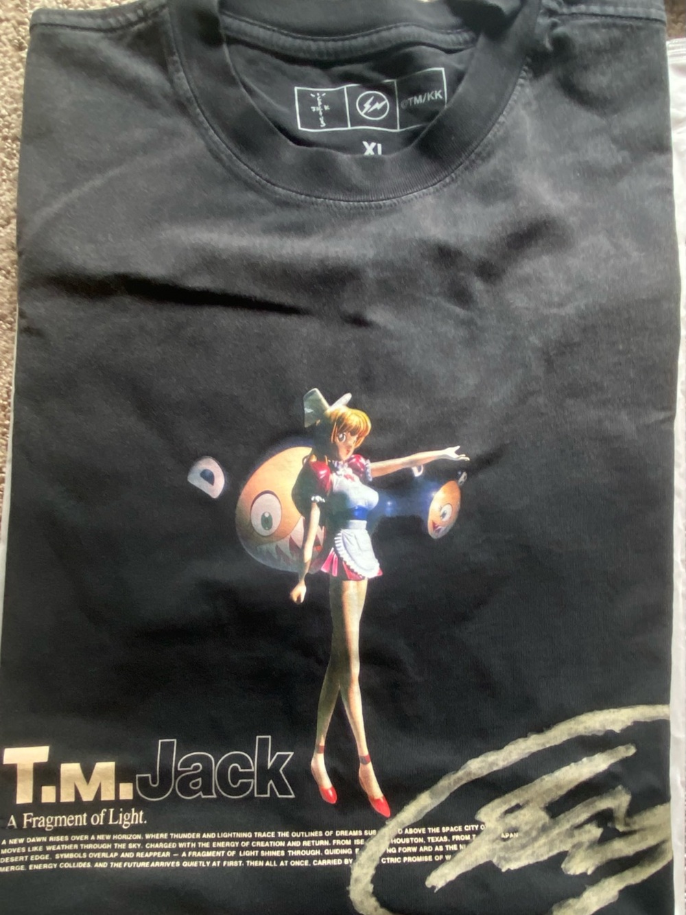 Brand new cj x fragment x takashi murakami tokyo jack tee XL